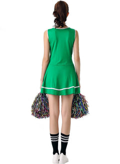 Cheerleader Costume Uniform - Women's Musical Dance Outfit with Multiple Colors