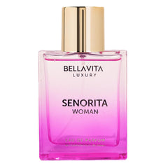 Bellavita Luxury Senorita Eau de Parfum | 100 ml (3.4 fl.oz.) | Perfume for Women | Fresh Floral, Yuzu, Peony, and Musk Notes | Long Lasting Women's Fragrance | Mother's day Fragrance
