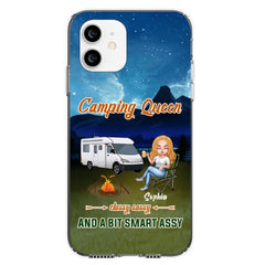 Personalized Camping Queen Phone Case - Gift Idea For Camping Lover - Case For iPhone And Samsung