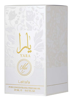 Lattafa Yara – Floral, Gourmand, Fruity, Musky – Pure Concentrated Perfume Oil Long-Lasting Fragrance for Women, 0.67 Ounce / 20 ml