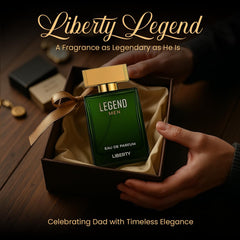 Liberty Luxury Passion Eau De Parfum for Men, Long Lasting Bold Spicy Scent Designed in France, Masculine Cologne That Draws Compliments, Perfume for mens, men's fragrances, Gift for Him 100ml 3.4Oz