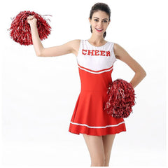 Cheerleader Costume Uniform - Women's Musical Dance Outfit with Multiple Colors