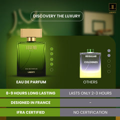 Liberty Luxury Passion Eau De Parfum for Men, Long Lasting Bold Spicy Scent Designed in France, Masculine Cologne That Draws Compliments, Perfume for mens, men's fragrances, Gift for Him 100ml 3.4Oz