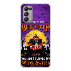 Custom Personalized Off-road Witch Phone Case - Halloween Gift Idea For Friends/Off-road Lovers - Case for Huawei, Xiaomi & Oppo