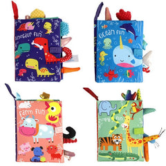 Soft Fabric Baby Rattles Cloth Book