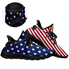 Personalized Sneaker Cheerleading shoes, Casual shoes for Independence Day July 4th, TWX05-C0602