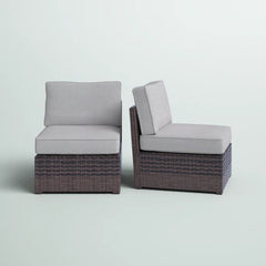 Armless Fully Assembled Patio Chair Set