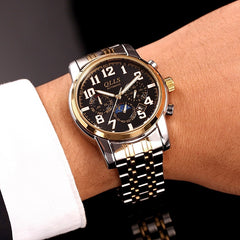 Waterproof Steel Band Business Casual Men's Watch
