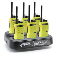 6 PACK - Choose Your Business Band Two Way Handheld Radio - RDH-16 - VHF Black
