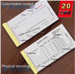 Carbonless Receipt Financial Ledger with Multiple Columns