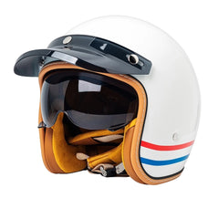 The Street King - Vintage Open Face Helmet - DOT & ECE Approved