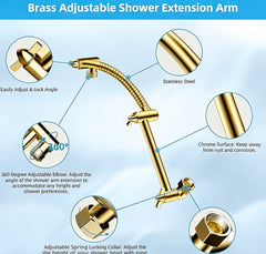 American-style Concealed Metal Showerhead Set