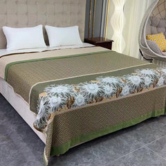 Thick Cotton Towel Blanket with Sunflower Design 230x250