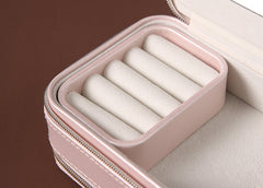 Portable Travel Jewelry Box for Earrings and Necklaces