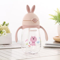 Cartoon Kids Straw Cup 280ml