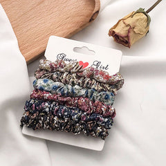 Colored Fabric Intestine Ring Hair Tie