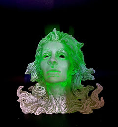 Spirit Summoning Sculpture, with LED Tea Light, Hand Painted Resin Sculpture |Spooky Gothic Light Feature |Ghost Light for Gothic Home Decor