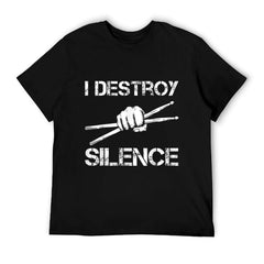 Drummer Art Drumsticks Men Women Drum Set Drumming Lovers T-Shirt
