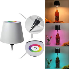 Wireless Wine Bottle Desk Lamp LED