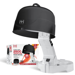 Hot & Hotter Large Hood Hair Dryer, 1 Count, White