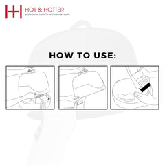 Hot & Hotter Large Hood Hair Dryer, 1 Count, White