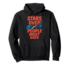 Astronomy Vaporwave Space Stargazing Hoodie - Unique Graphic Men Women