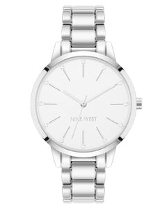 Nine West Women's Crystal Accented Bracelet Watch