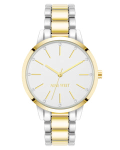 Nine West Women's Crystal Accented Bracelet Watch