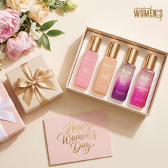 Bellavita Luxury Women's Perfume Gift Set with Rose, Senorita, Date, and Glam | 80ml | Perfume for Women | Pink Pepper, Yuzu and Floral Peach | Long Lasting Fragrance |Mother's day present