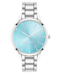 Nine West Women's Crystal Accented Bracelet Watch