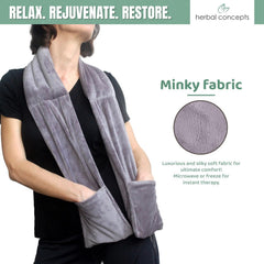 Warming Scarf for Soothing Hot/Cold Aromatherapy, Winter Warm Scarves with Pocket
