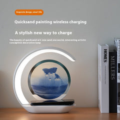 Wireless Sand Painting LED Night Light With Charger