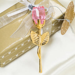 Valentine's Day Crystal Metal Rose Decoration
