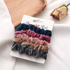 Colored Fabric Intestine Ring Hair Tie