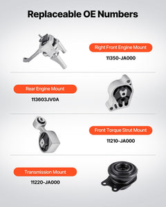 Engine and Transmission Motor Mount Kit for 2007-2017 Nissan Altima