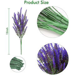Amazon Artificial Lavender Flowers for Outdoor Use