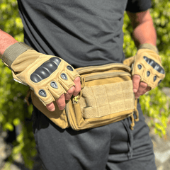 JupiterGear Tactical Military Fingerless Airsoft Gloves for Outdoor Sports, Paintball, and Motorcycling