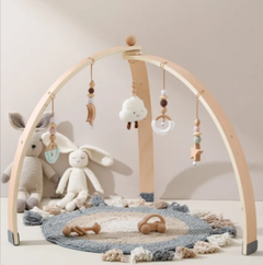 Wooden Baby Fitness Play Gym