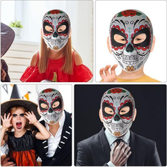 Halloween Day of the Dead Makeup Mask for Performances