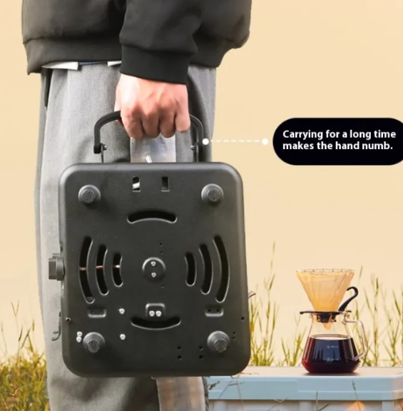 Portable Double Burner Gas Stove for Outdoor Cooking & Picnic