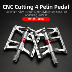 Bicycle Peddals Quick Release Rainproof Seal Bearing 8.2cm Widened Non-slip Chrome Molybdenum Bike   Mountain Bike Pedals Pedals Aluminum Bicycle Flat Platform Pedals Lightweight Non-Slip Sealed Bearing For Road Mountain