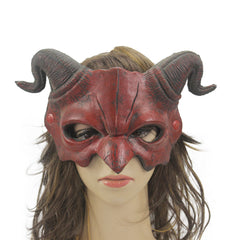 Realistic Demon Ram Horn Mask for Halloween Carnival
