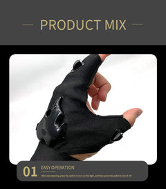 LED Light Fishing Gloves