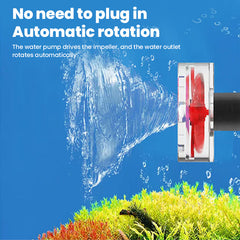 4-Blade Auto-Rotating Fan Kit for Fish Tank Outlet - Clover Accessories, Aquarium Filter Screen Add - ons