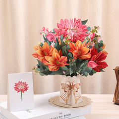 3D Stereoscopic Greeting Cards Creative Bouquet