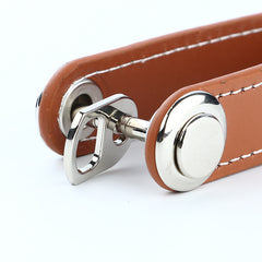 Creative Zinc Alloy Leather Keychain for Storage