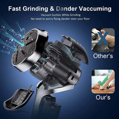 Electric Callus Remover for Feet, Portable Pedicure Kit Foot File Callus Remover, Rechargeable Waterproof Foot File for Foot Care Deadskin Remover with 3Head & LCD Display