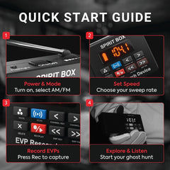 PARANORMIC Spirit Box —  Handheld EVP Ghost Hunting Kit (with 32GB SD Card)