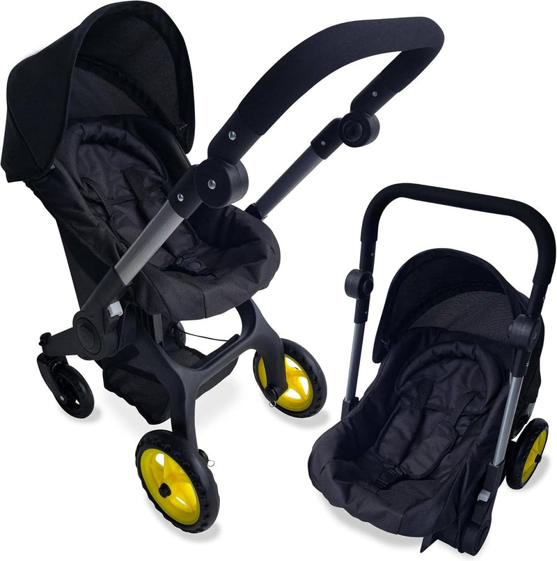 Reborn Baby Doll Car Seat Stroller Combo – Convertible 2 in 1 Doll : DOONA DUPE fits up to 20in baby. Child size