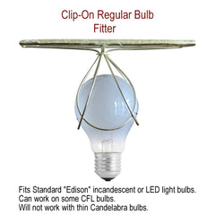 8"W x 7"H Empire Linen Edison Clip On Lamp Shade Light Oatmeal